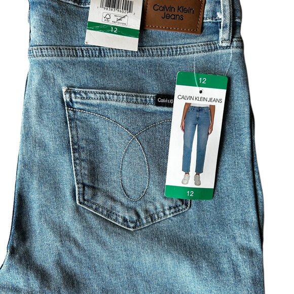 Calvin Klein Women's High-Rise Jean Light Blue size 12 - Picture 6 of 8